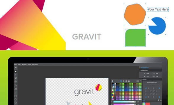 Gravit funcina como si se tratara de un programa de diseño gráfico online